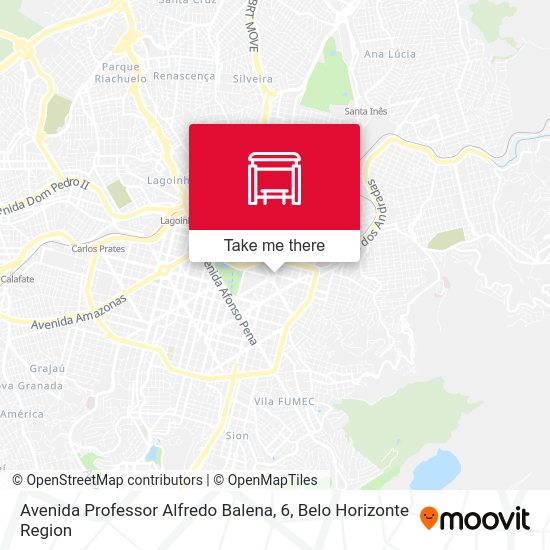 Avenida Professor Alfredo Balena, 6 map