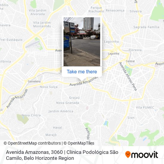 Avenida Amazonas, 3060 | Clínica Podológica São Camilo map