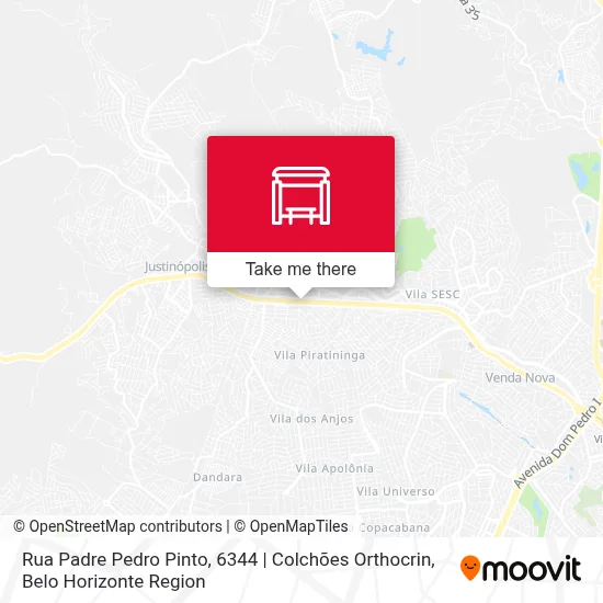Rua Padre Pedro Pinto, 6344 | Colchões Orthocrin map