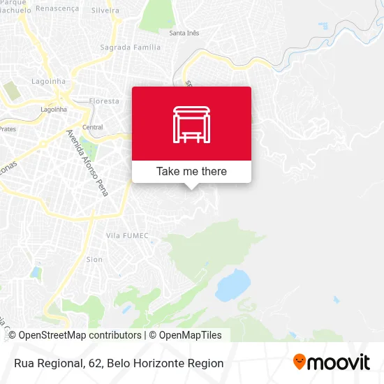 Rua Regional, 62 map