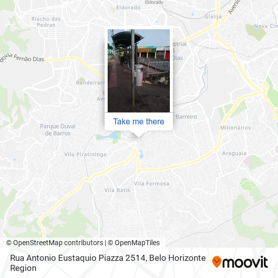 Mapa Rua Antonio Eustaquio Piazza 2514