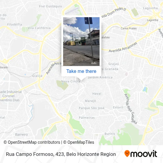 Rua Campo Formoso, 423 map