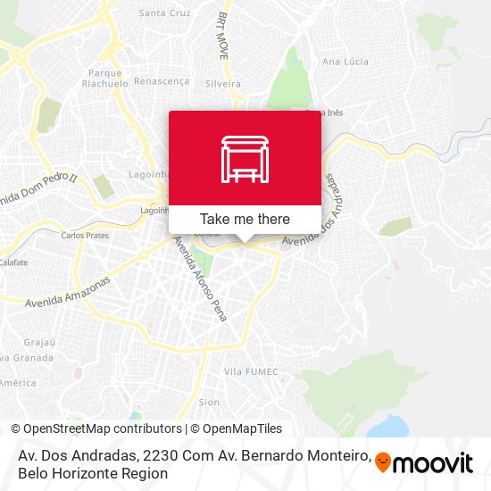 Mapa Av. Dos Andradas, 2230 Com Av. Bernardo Monteiro