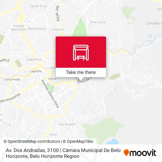 Av. Dos Andradas, 3100 | Câmara Municipal De Belo Horizonte map