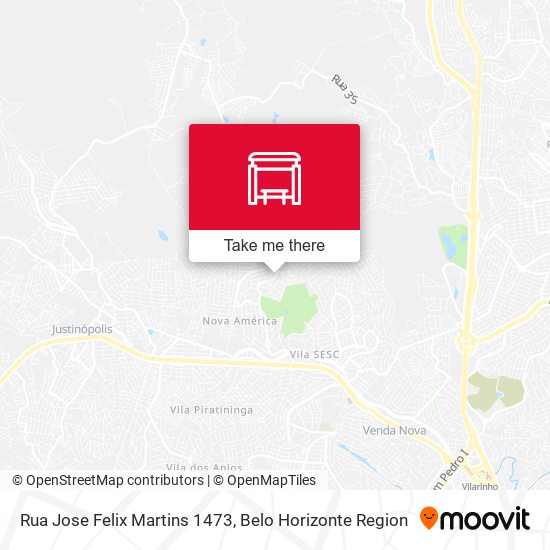 Rua Jose Felix Martins 1473 map