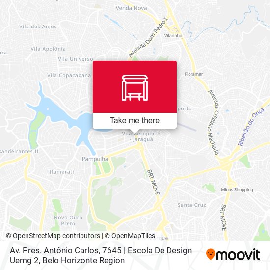 Av. Pres. Antônio Carlos, 7645 | Escola De Design Uemg 2 map