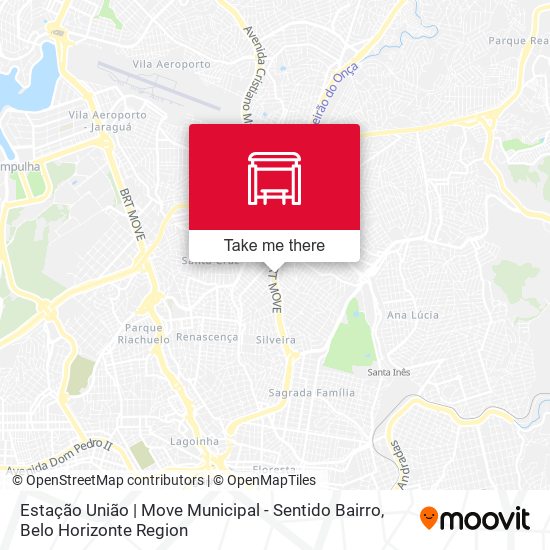 Estação União | Move Municipal - Sentido Bairro map