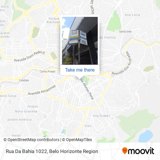 Rua Da Bahia 1022 map