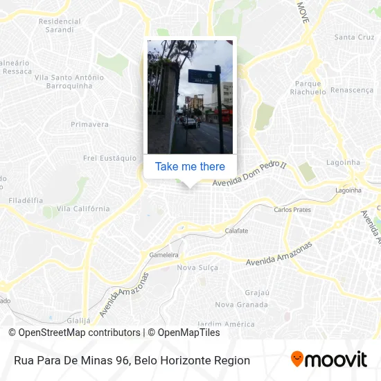 Rua Para De Minas 96 map