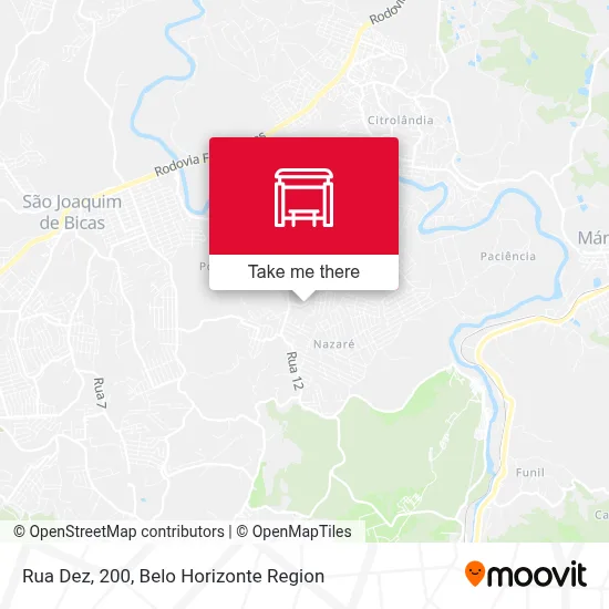 Rua Dez, 200 map