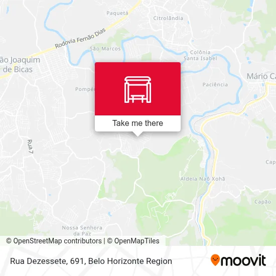 Rua Dezessete, 691 map