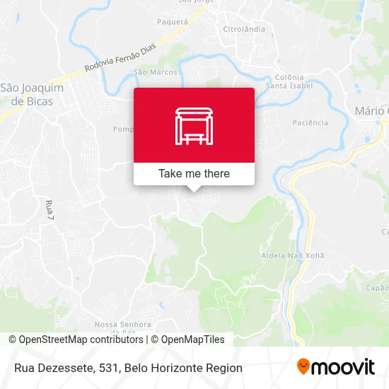 Rua Dezessete, 531 map