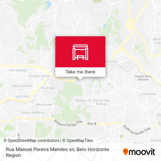 Rua Manoel Pereira Mendes sn map