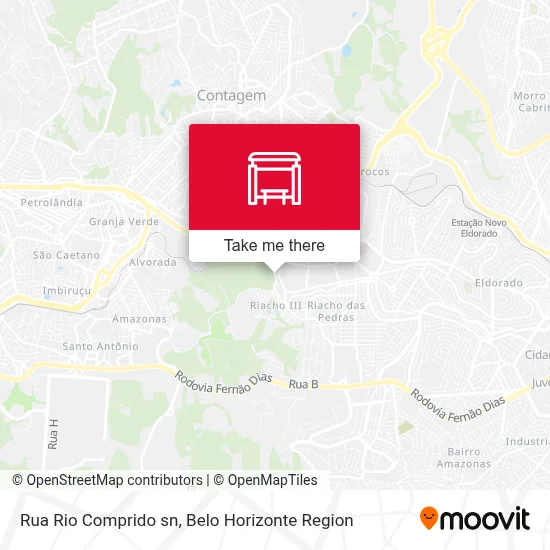 Rua Rio Comprido sn map