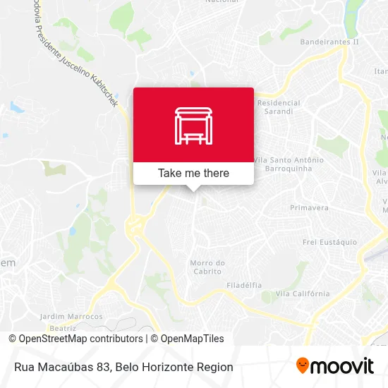 Rua Macaúbas 83 map