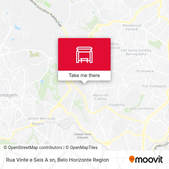 Rua Vinte e Seis A sn map