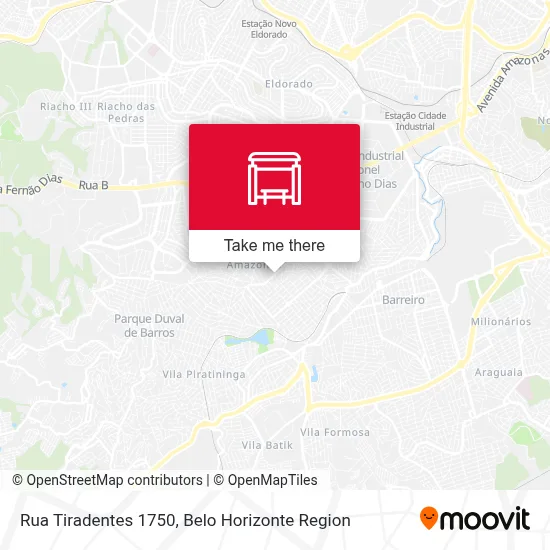 Rua Tiradentes 1750 map