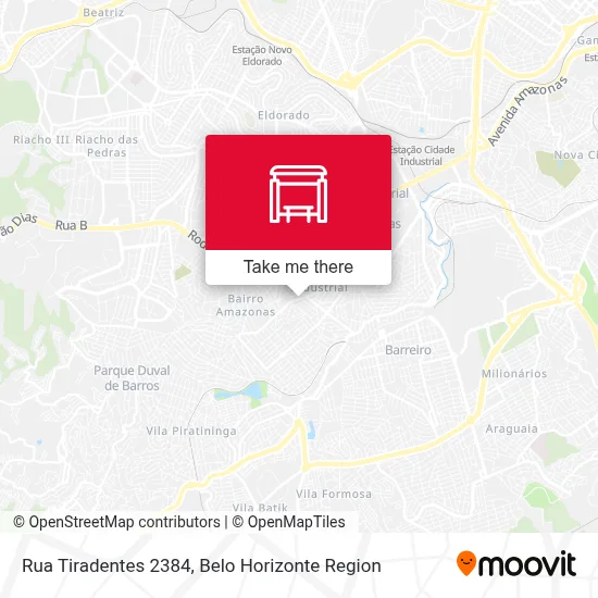 Rua Tiradentes 2384 map