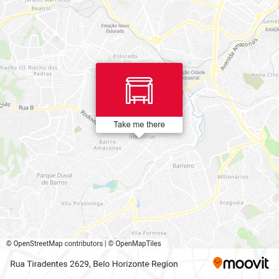 Rua Tiradentes 2629 map