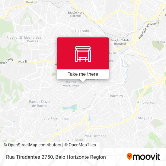 Rua Tiradentes 2750 map