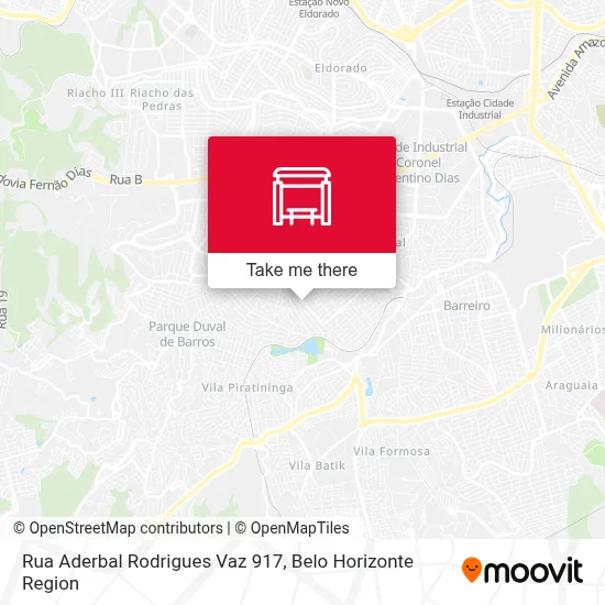 Rua Aderbal Rodrigues Vaz 917 map