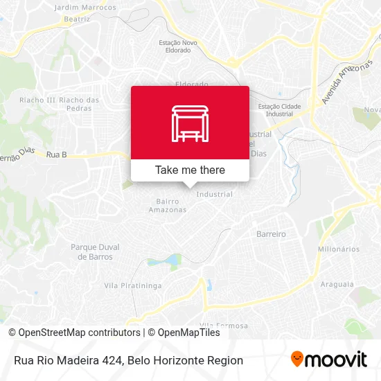 Rua Rio Madeira 424 map