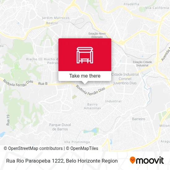 Rua Rio Paraopeba 1222 map
