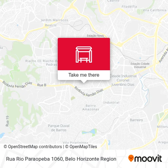 Rua Rio Paraopeba 1060 map