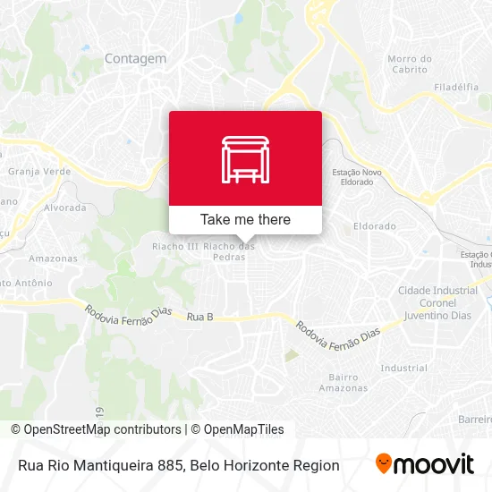 Rua Rio Mantiqueira 885 map