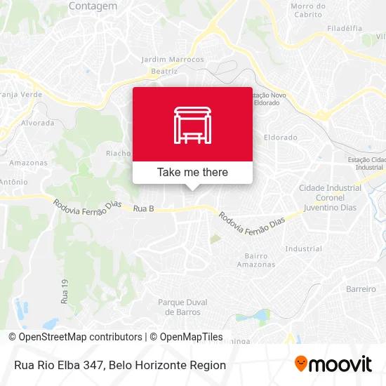 Rua Rio Elba 347 map