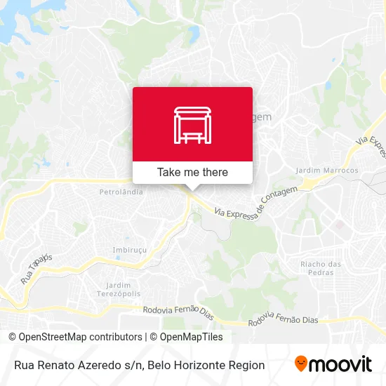 Rua Renato Azeredo s/n map