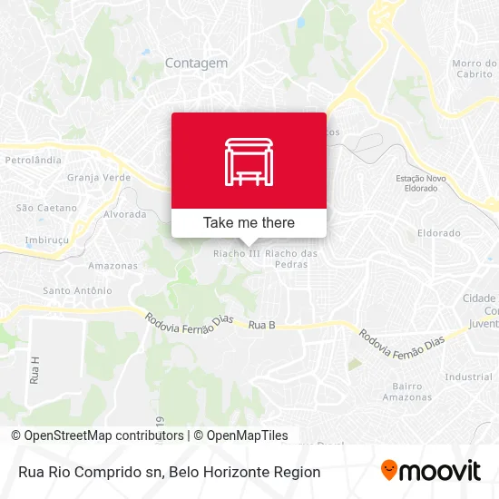 Rua Rio Comprido sn map