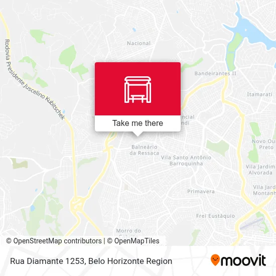 Rua Diamante 1253 map