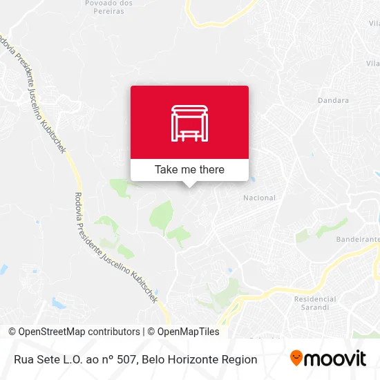 Rua Sete L.O. ao nº 507 map