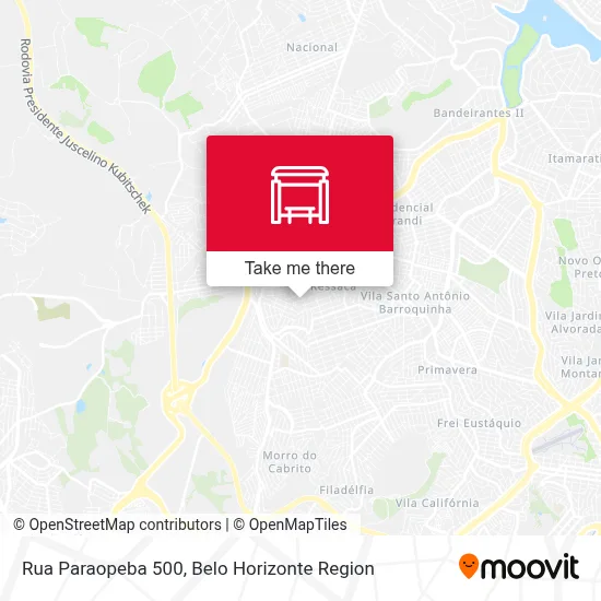 Rua Paraopeba 500 map