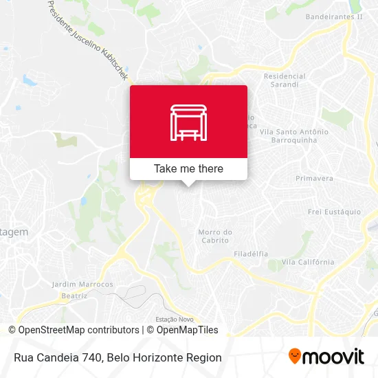 Rua Candeia 740 map