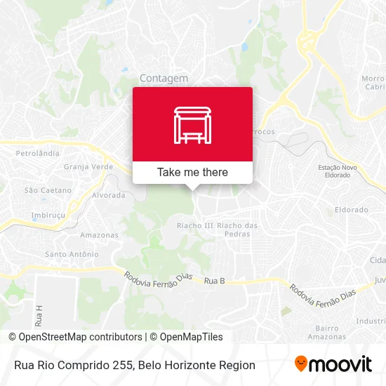 Rua Rio Comprido 255 map