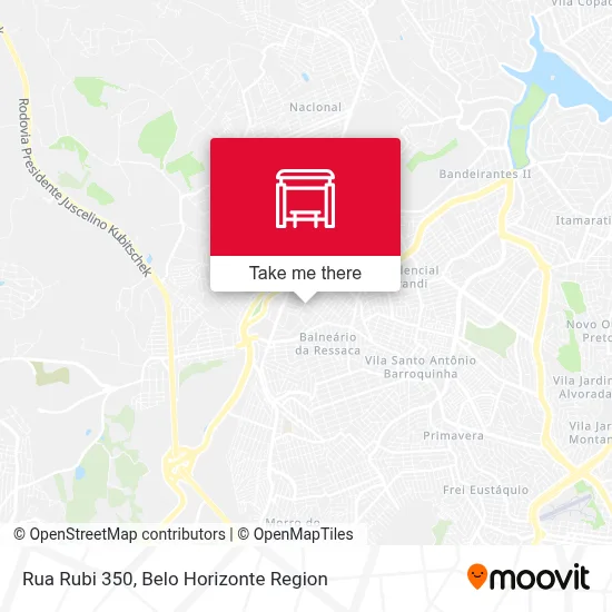 Rua Rubi 350 map