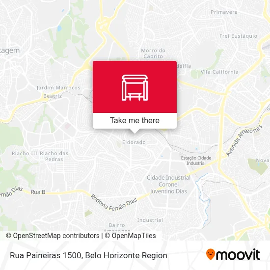 Rua Paineiras 1500 map
