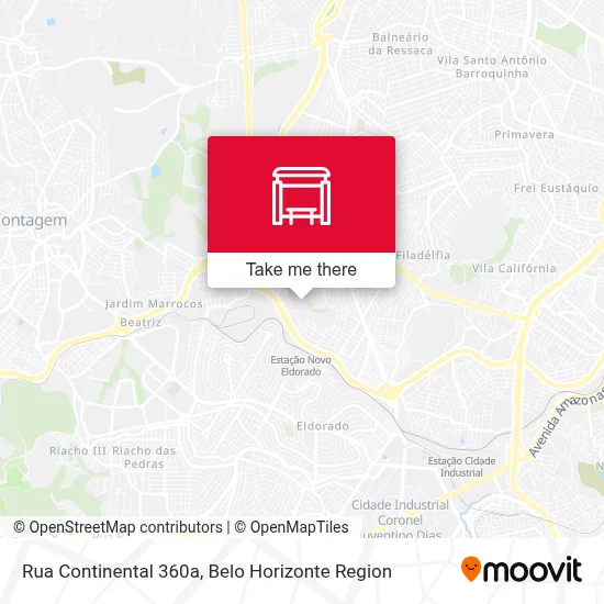 Rua Continental 360a map