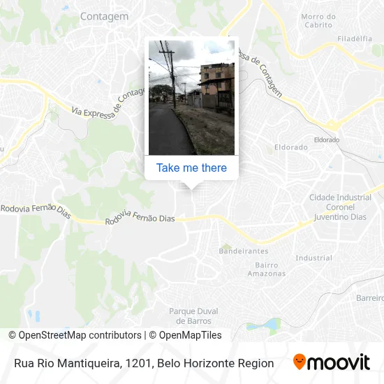 Rua Rio Mantiqueira, 1201 map