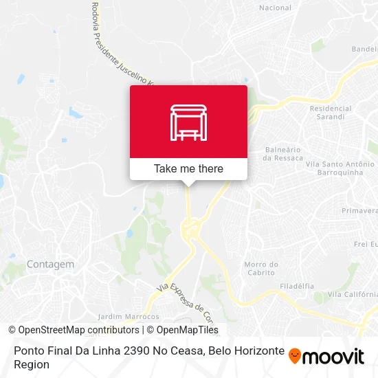 Ponto Final Da Linha 2390 No Ceasa map