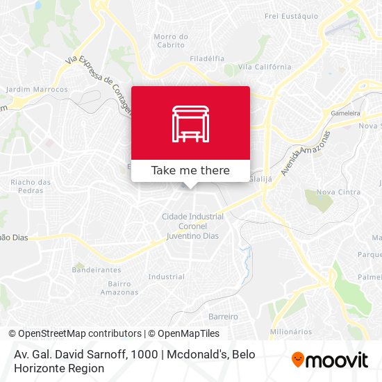 Mapa Av. Gal. David Sarnoff, 1000 | Mcdonald's