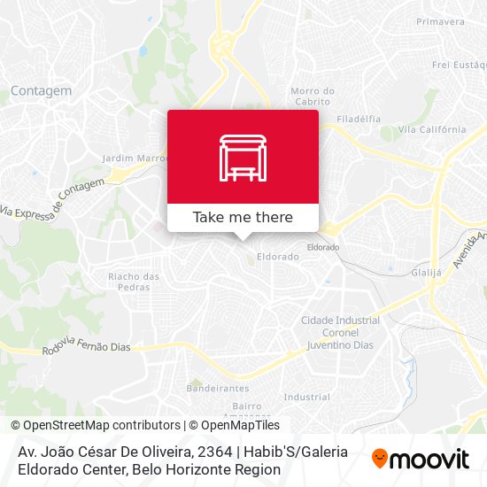 Av. João César De Oliveira, 2364 | Habib'S / Galeria Eldorado Center map