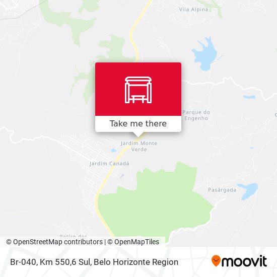 Br-040, Km 550,6 Sul map