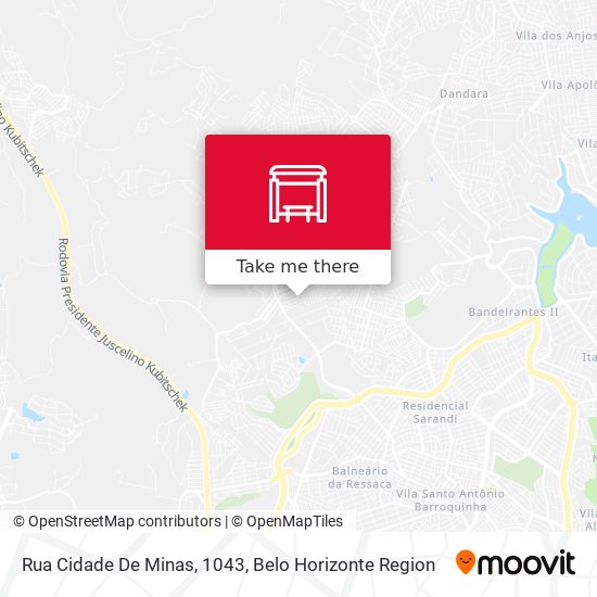 Rua Cidade De Minas, 1043 map