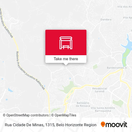 Rua Cidade De Minas, 1315 map