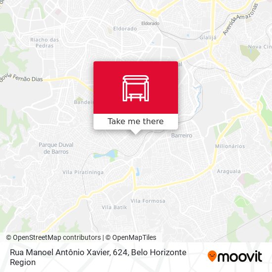 Rua Manoel Antônio Xavier, 624 map