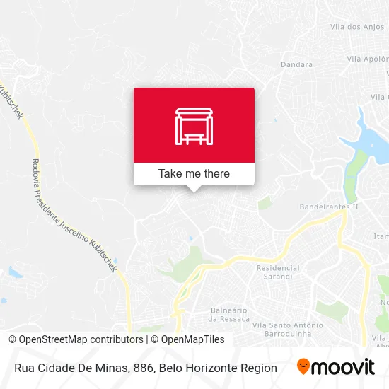 Rua Cidade De Minas, 886 map