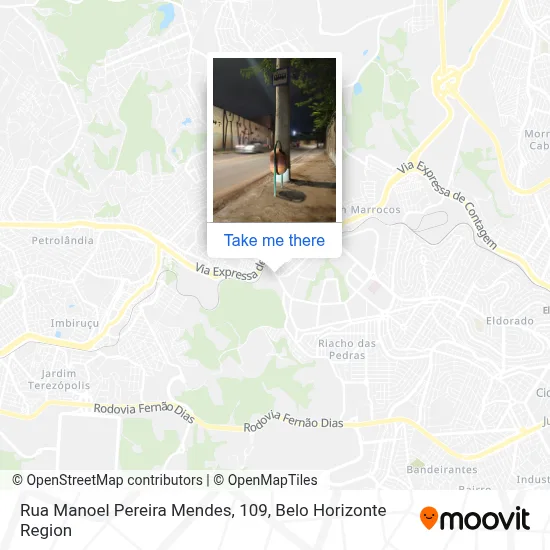 Rua Manoel Pereira Mendes, 109 map